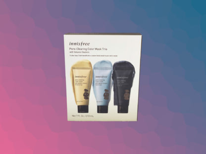 INNISFREE Pore-clearing color mask trio with volcanic clusters