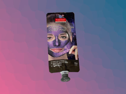 PUREDERM Galaxy Diamond Glitter Mask - Violet